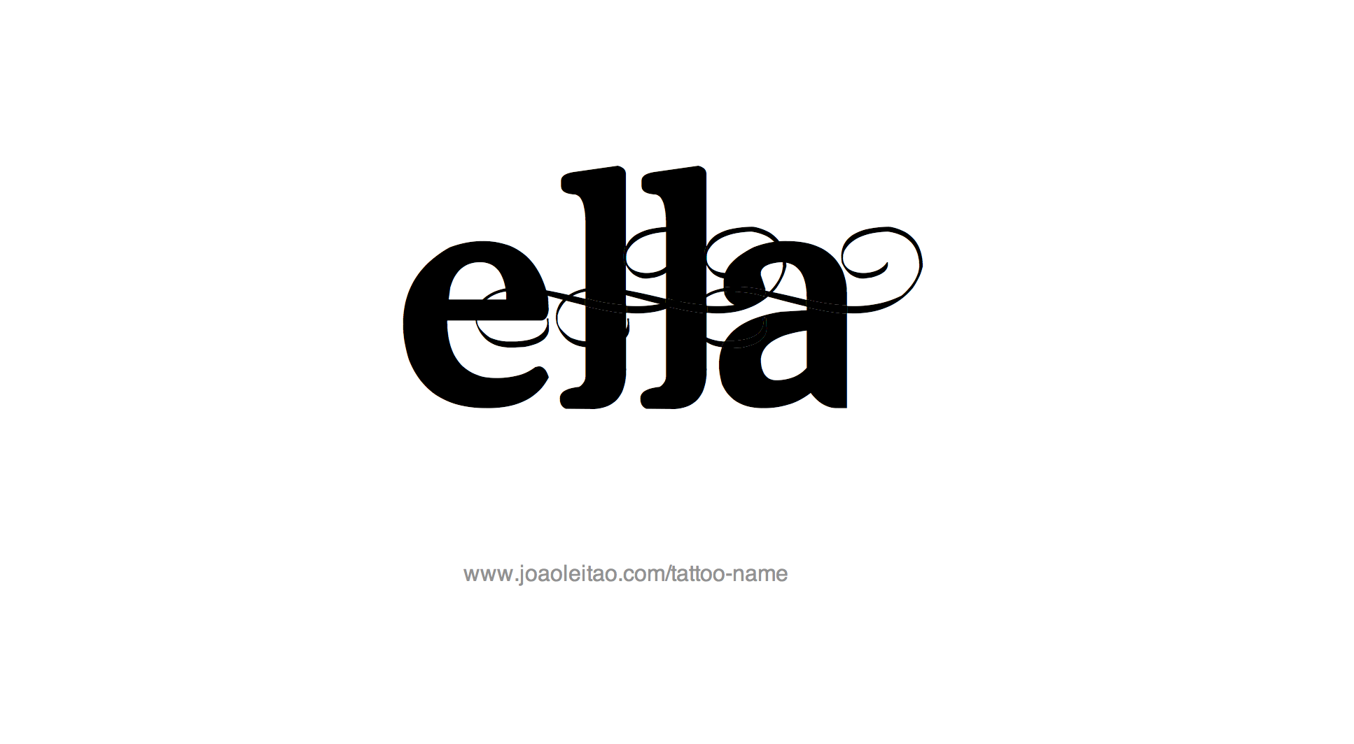 Ella Name Tattoo Designs Design Talk